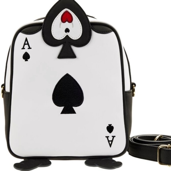 Loungefly Handbags - Loungefly Alice in Wonderland Ace of Spades Crossbody Bag new with tags